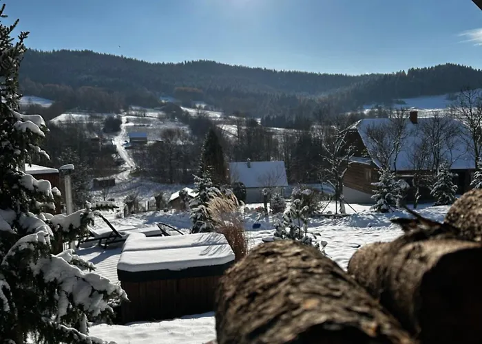 Black Deer - Z Sauna Na Tarasie, Jacuzzi I Widokiem Na Gory - By Deer Hills Luxury דירה Kocon